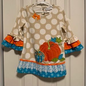 Emily Rose Girls Fall Pumpkin Shirt